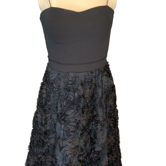 Aidan by Aidan Mattox Rosette Chiffon A-Line Evening Gown - Picture 7 of 9